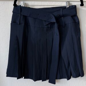 STINE GOYA Dark Blue Pleated Skirt